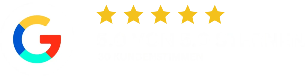 Google Bewertung weiß